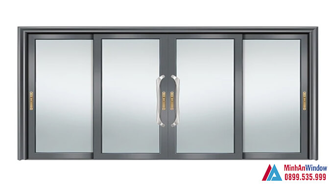 Cửa lùa nhôm kính kết hợp kính mờ cao cấp - Minh An Window cung cấp và lắp đặt Cửa lùa nhôm kính kết hợp kính mờ cao cấp - Minh An Window cung cấp và lắp đặt