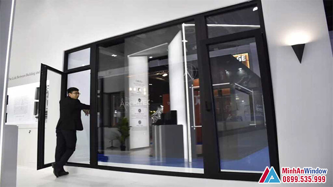 Cửa đi nhôm cao cấp cho các công trình dân sinh - Minh An Window đã thi công