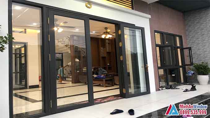 Cửa nhôm kính tại đan phượng 4 cánh cao cấp - minh an window đã thi công Cửa Nhôm Kính Tại Đan Phượng 4 Cánh Cao Cấp - Minh An Window Đã Thi Công