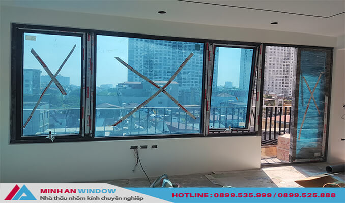 Công trình biệt thự tại Hòa Bình sử dụng Cửa nhôm kính cao cấp - Minh An Window đã thi công