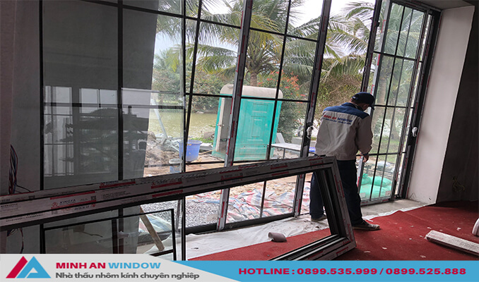 Lắp đặt Cửa nhôm kính cho khu biệt thự Marina, Ecopark, Hà Nội - Minh An Window đã hoàn thành