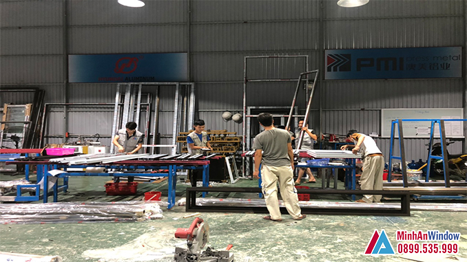 Hình Ảnh Xưởng Sản Xuất Cửa Nhôm Kính Của Minh An Window Tại Hà Nội Hình Ảnh Xưởng Sản Xuất Cửa Nhôm Kính Của Minh An Window Tại Hà Nội