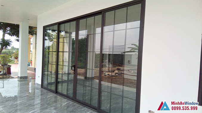 Cửa Nhôm Kính 4 Cánh Cao Cấp - Minh An Window Đã Thi Công Cửa Nhôm Kính 4 Cánh Cao Cấp - Minh An Window Đã Thi Công
