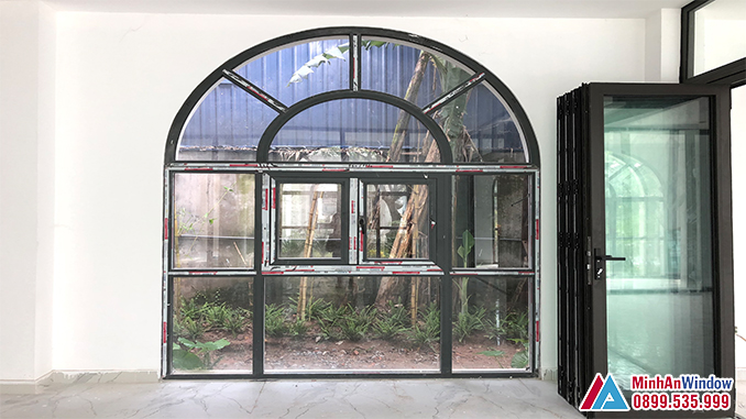 Cửa Nhôm Kính Vòm Cao Cấp Tại Thái Bình - Minh An Window Đã Thi Công Cửa Nhôm Kính Vòm Cao Cấp Tại Thái Bình - Minh An Window Đã Thi Công