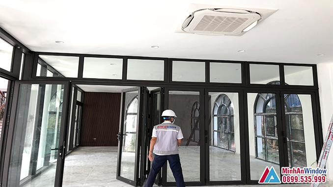 Cửa Nhôm Kính Xếp Gấp Tại Thái Bình Cao Cấp - Minh An Window Đã Thi Công Cửa Nhôm Kính Xếp Gấp Tại Thái Bình Cao Cấp - Minh An Window Đã Thi Công
