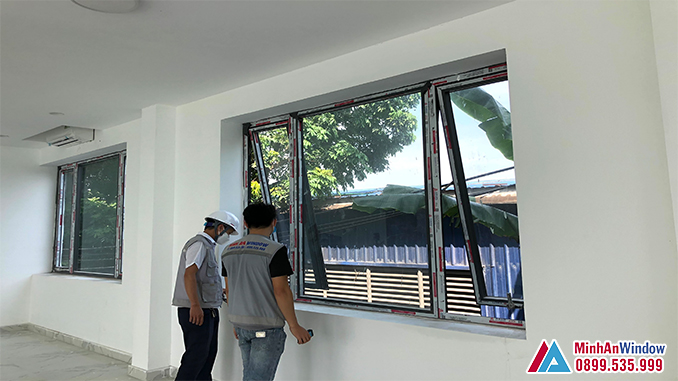 Cửa Sổ Nhôm Kính Mở Hất Cao Cấp Chất Lượng - Minh An Window Đã Thi Công Cửa Sổ Nhôm Kính Mở Hất Cao Cấp Chất Lượng - Minh An Window Đã Thi Công