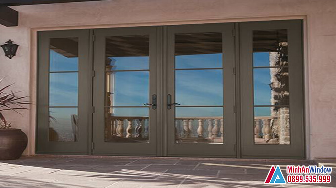 Cửa nhôm kính thủy lực 4 cánh cao cấp - minh an window đã thi công Cửa Nhôm Kính Thủy Lực 4 Cánh Cao Cấp - Minh An Window Đã Thi Công