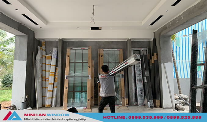 Minh An Window nhà thầu nhôm kính lắp đặt Cửa nhôm Xingfa tại Quảng Ninh chất lượng