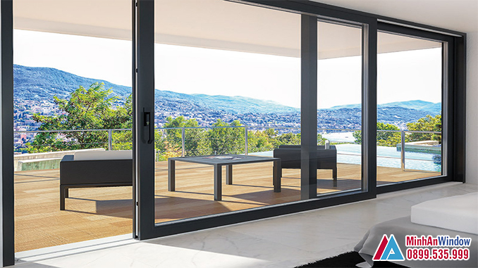 Cửa trượt nhôm kính cao cấp phổ biến - minh an window đã thi công Cửa Trượt Nhôm Kính Cao Cấp Phổ Biến - Minh An Window Đã Thi Công