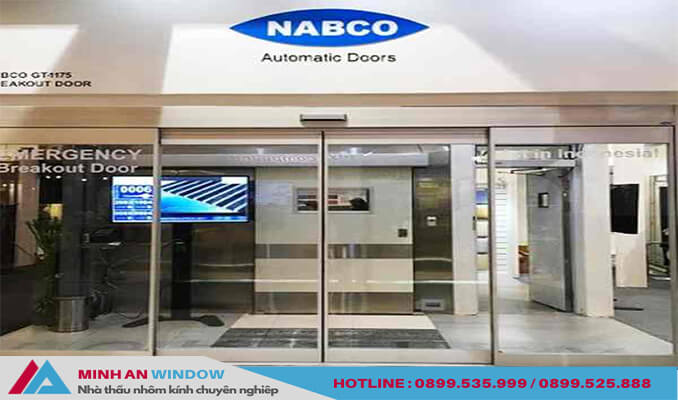 Mẫu Cửa tự động Nabco Nhật Bản mẫu cao cấp chất lượng