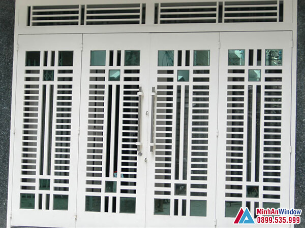 Cửa inox sơn tĩnh điện cao cấp chất lượng - Minh An Window đã thi công