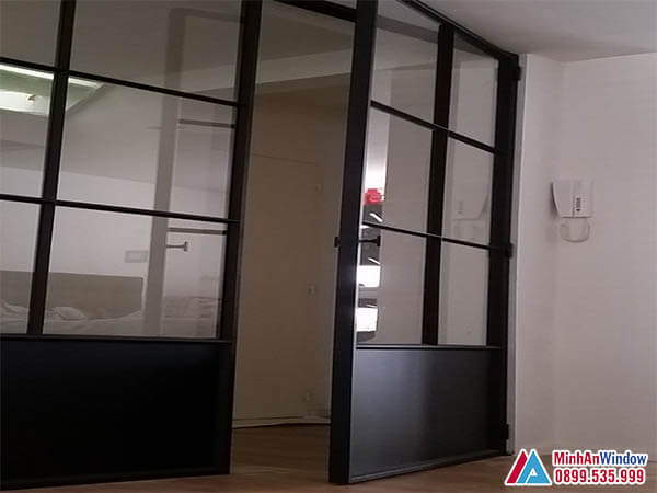 Cửa kính cường lực khung thép cao cấp chất lượng - Minh An Window đã thi công Cửa kính cường lực khung thép cao cấp chất lượng - Minh An Window đã thi công