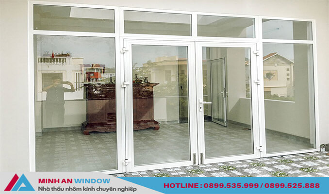 Cửa nhôm Xingfa 4 cánh mở quay tại Đan Phượng Cửa nhôm Xingfa 4 cánh mở quay tại Đan Phượng