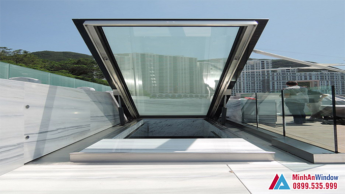 Mẫu Mái Kính Tự Động Sân Thượng Cho Các Biệt Thự - Minh An Window Đã Thi Công Mẫu Mái Kính Tự Động Sân Thượng Cho Các Biệt Thự - Minh An Window Đã Thi Công
