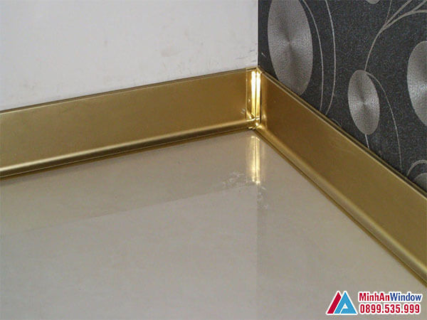 Nẹp inox mạ vàng cao cấp chất lượng - Minh An Window cung cấp và lắp đặt