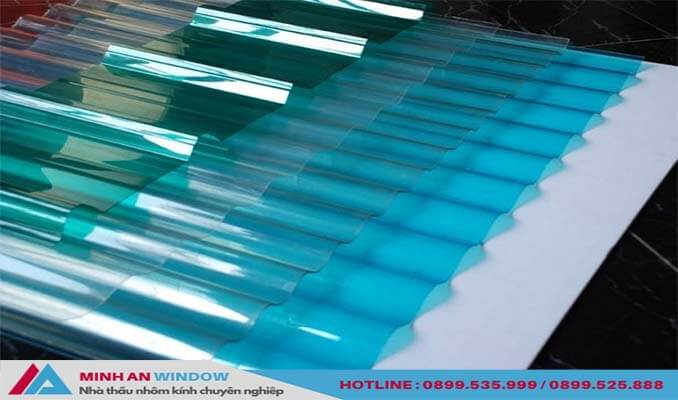 Mẫu Tôn nhựa lấy sáng màu xanh cao cấp chất lượng