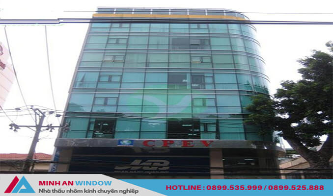 Vách mặt dựng nhôm Việt Pháp hệ 125 cao cấp - Minh An Window đã thi công