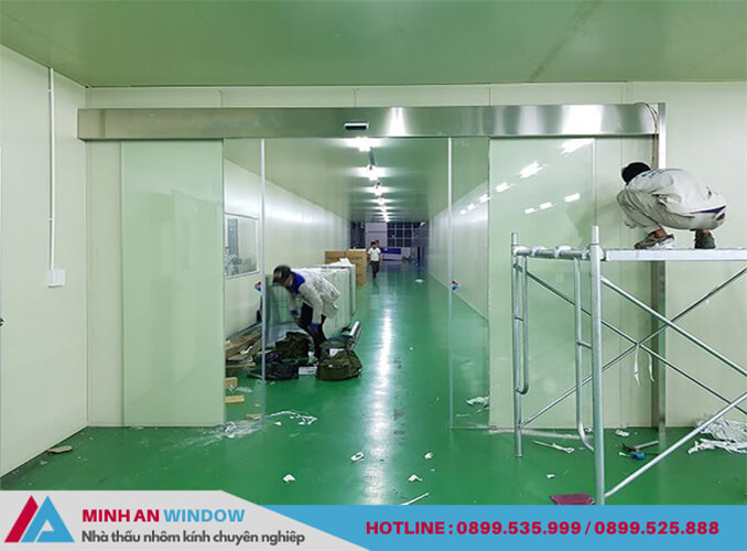 Lắp đặt Cửa tự động phòng sạch cho bệnh viện tại Thanh Hóa