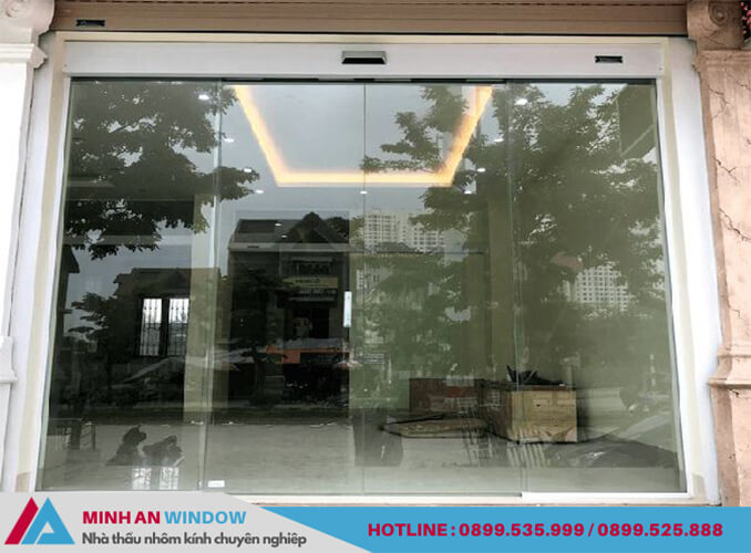 Mẫu Cửa kính tự động trượt tại Thành phố Thanh Hóa - Minh An Window đã thi công