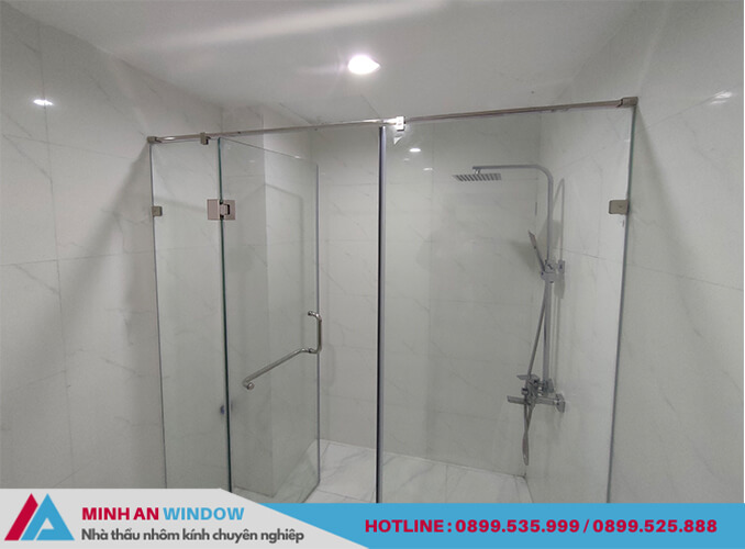  Minh An Window thiết kế và lắp đặt cabin phòng tắm 180 độ tại huyện Đông Anh - Hà Nội