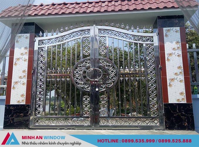 Minh An Window lắp đặt cửa cổng inox tại phường Lê Lợi - Bắc Giang