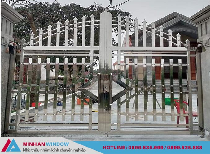 Minh An Window lắp đặt cửa cổng inox tại phường Trần Nguyên Hãn - Bắc Giang