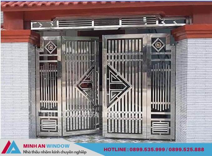 Minh An Window lắp đặt cửa cổng inox tại phường Xương Giang - Bắc Giang