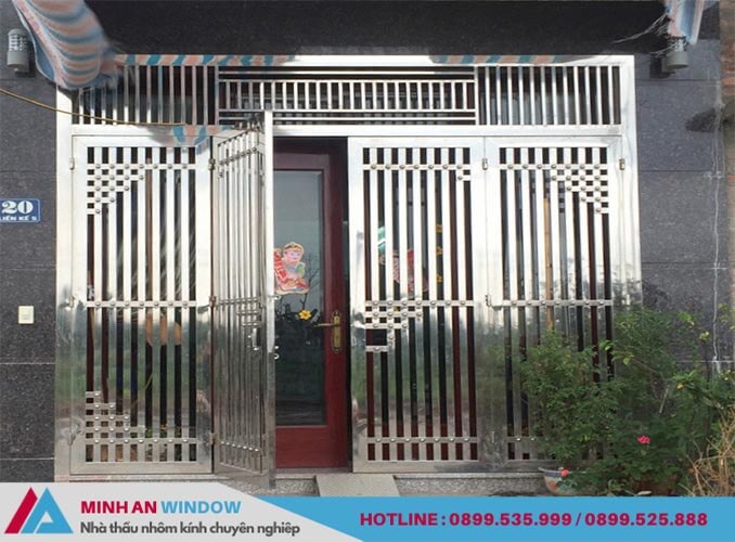 Minh An Window lắp đặt cửa cổng inox tại xã Dĩnh Trì - Bắc Giang