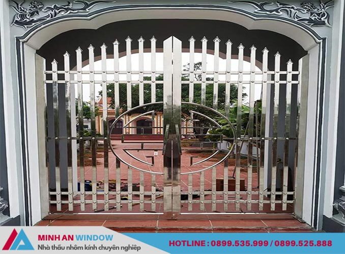 Minh An Window lắp đặt cửa cổng inox tại xã Đồng Sơn - Bắc Giang