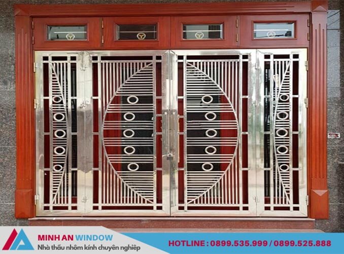 Minh An Window lắp đặt cửa cổng inox cho công trình nhà biệt thự tại huyện Yên Thế - Bắc Giang