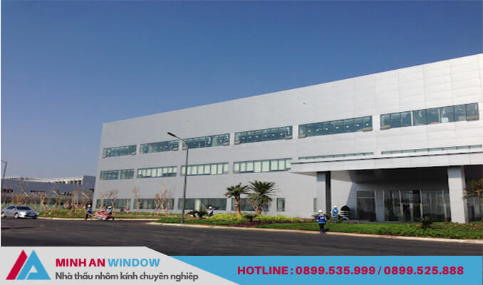 Lắp đặt Mái nhôm Alu, Cửa nhôm kính cho nhà máy Công ty TNHH Vina Yong Seong Đại Đồng - Bắc Ninh