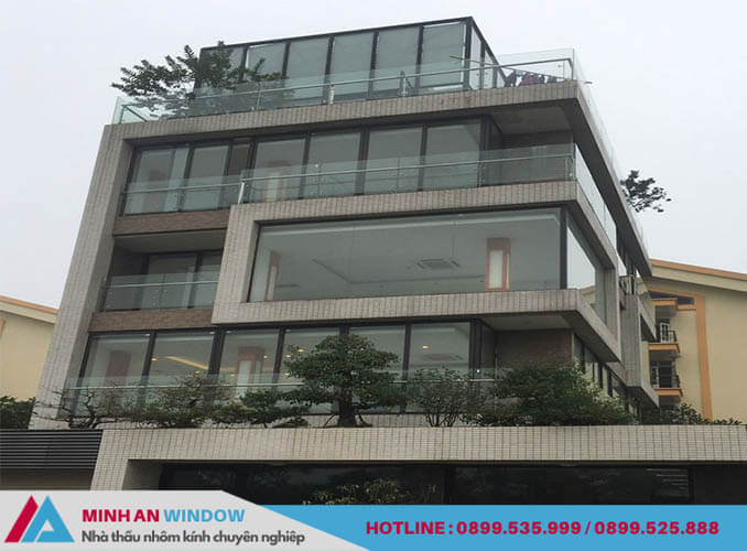 Cửa nhôm Hopo - Minh An Window lắp đặt cho nhà ở tại Phú Xuyên (Hà Nội)