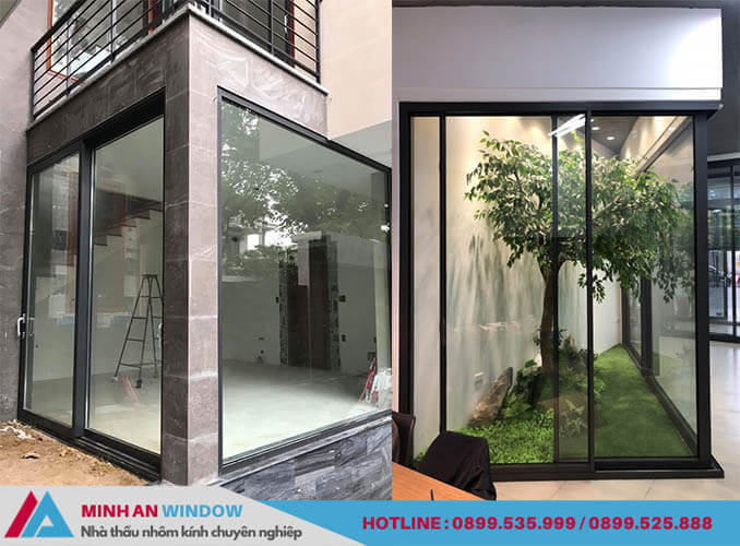 Cửa nhôm Hopo - Minh An Window lắp đặt cho nhà ở tại Hai Bà Trưng (Hà Nội)