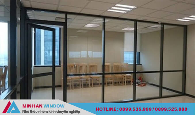 Minh An Window lắp đặt cửa nhôm kính cho nhà ở văn phòng tại khu công nghiệp Lễ Môn
