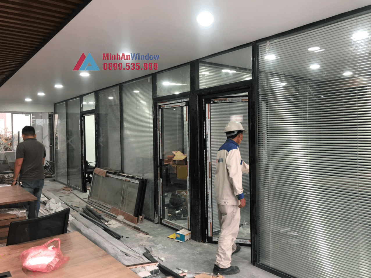 Công trình cửa nhôm kính Minh An lắp đặt tại KCN Sóc Sơn