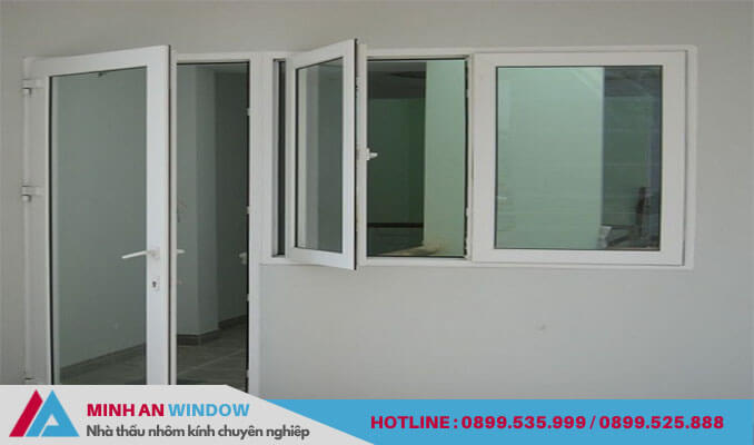 Mẫu cửa đi và cửa sổ nhôm kính - Minh An Window thiết kế và lắp đặt
