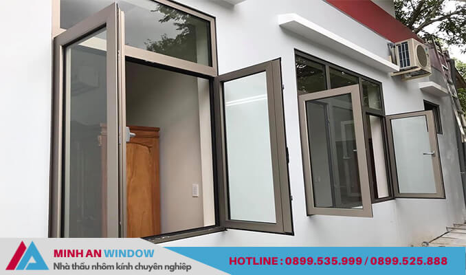 Mẫu Cửa sổ nhôm hộp mở quay cao cấp mẫu đẹp nhất 2021 Mẫu Cửa sổ nhôm hộp mở quay cao cấp mẫu đẹp nhất 2021