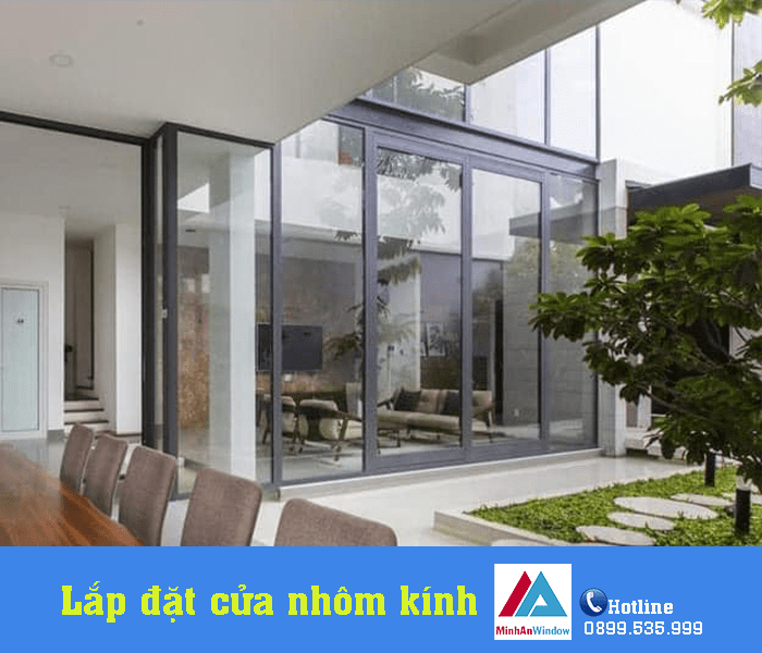 Mẫu cửa nhôm kính nhiều cánh lắp đặt tại tỉnh Thanh Hóa