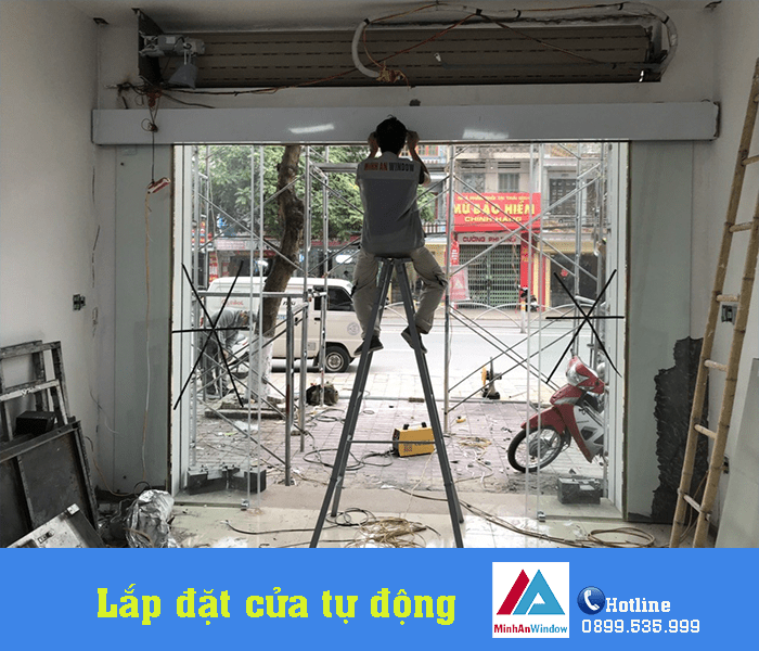Cửa tự động tại Sầm Sơn do Minh An Window thiết kế và lắp đặt