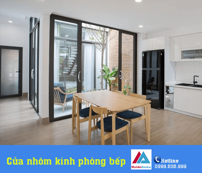 Thi công, làm cửa nhôm kính tại tuyên quang với giá tốt nhất 11 Mẫu cửa đi nhôm kính xếp trượt Minh An Window lắp đặt cho khách hàng tại Tuyên Quang