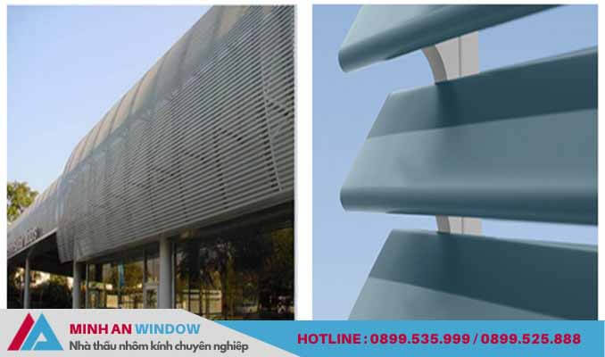 Mẫu Lam chắn nắng chữ C cao cấp đẹp nhất năm 2021 - Minh An Window cung cấp và lắp đặt