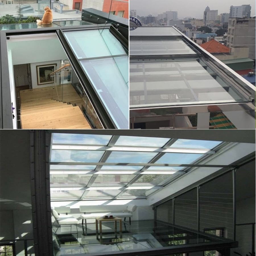 Mái kính tự động