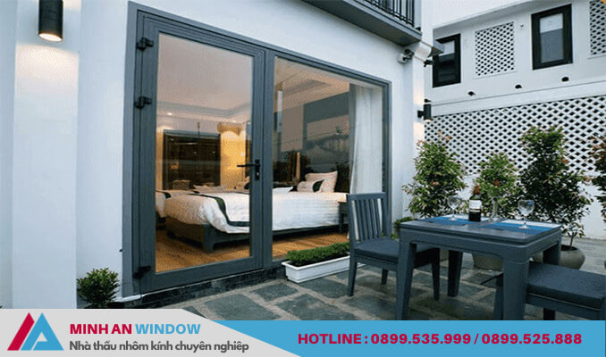 Sản phẩm cửa nhôm kính Minh AN Window lắp đặt cho nhà 2 tầng 4 phòng ngủ
