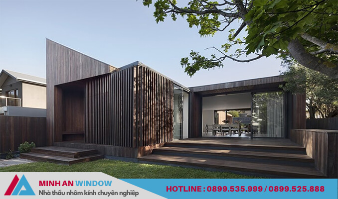 Công trình nhà vườn lắp đặt kết cấu khung thép do Minh An Window thiết kế và lắp đặt