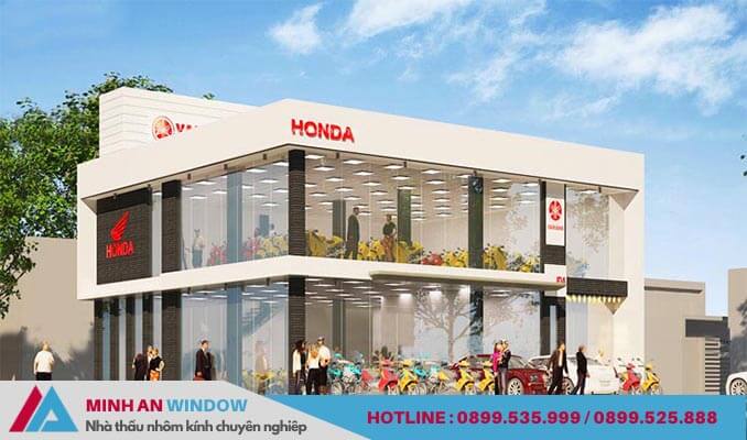 Minh An Window thiết kế nội thất cho showroom Honda
