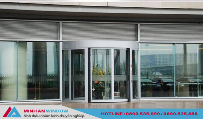 Minh An Window lắp đặt Cửa tự động cánh cong cao cấp - Minh An Window cung cấp và lắp đặt