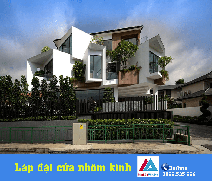 Lắp đặt cửa nhôm kính tại huyện chương mỹ - hà nội 2 Mẫu cửa nhôm kính Minh An Window lắp đặt cho nhà biệt thự tại huyện Chương Mỹ