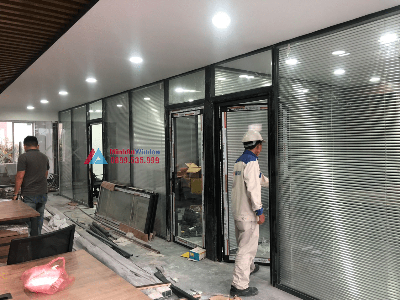Làm cửa nhôm kính tại huyện ứng hoà - hà nội chuyên nghiệp 2 Mẫu cửa nhôm kính tại Ứng Hoà do Minh An Window lắp đặt