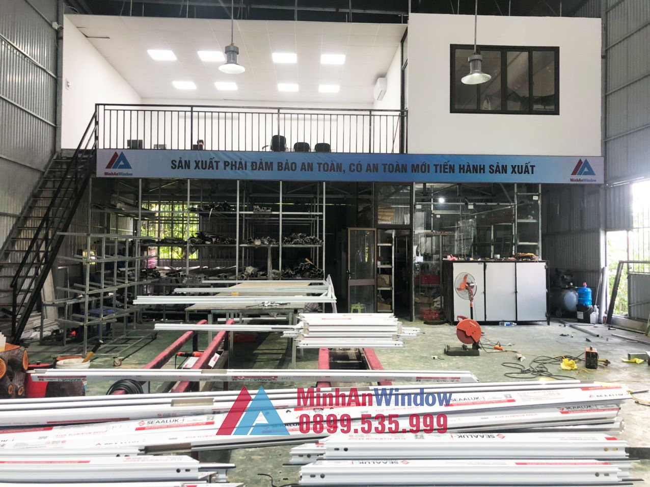 Lắp đặt cửa nhôm kính tại quận bắc từ liêm - hà nội 7 Xưởng sản xuất cửa nhôm kính của Minh An Window