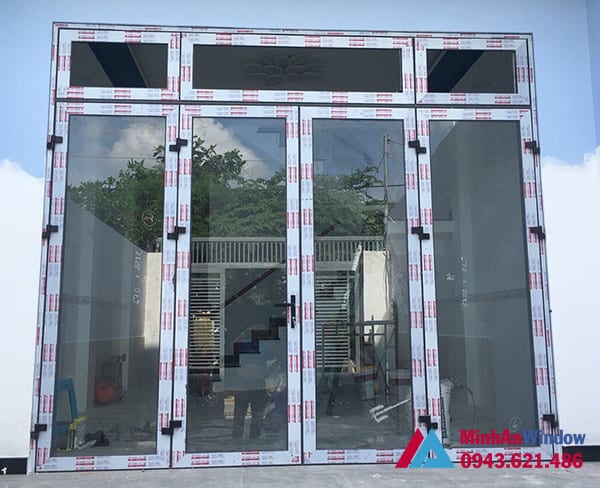 Lắp đặt cửa nhôm kính tại quận bắc từ liêm - hà nội 3 Mẫu cửa đi nhôm kính 4 cánh do Minh An Window thiết kế và lắp đặt